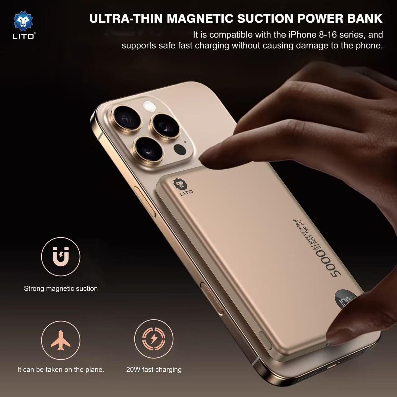 Lito LP08 Magsafe Power Bank alternate view